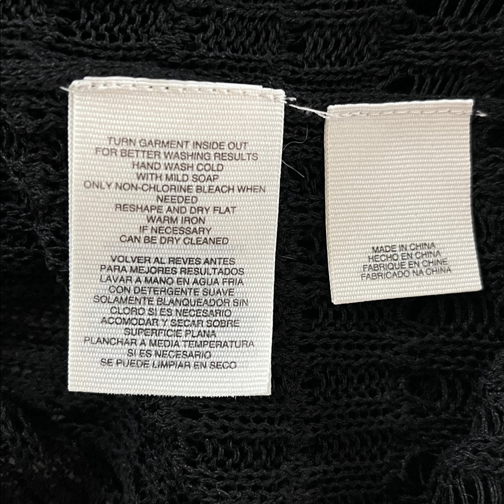 Rachel Roy black thin sweater crew neck size small - Picture 11 of 13
